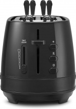 De Longhi CTLAP2203BK Tostapane 2 Fette Tosta pane 550W Raccoglibriciole Nero