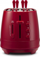 De Longhi CTLAP2203R Tostapane 2 Fette Tosta pane 550W Raccoglibriciole Rosso