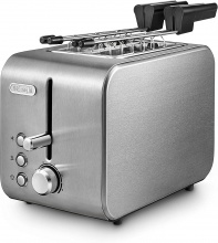 De Longhi CTX 2203 Tostapane per Toast 2 Fette 550W 6 Livelli cottura