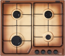 De Longhi FFT 46 ASV Piano Cottura a Gas 4 Fuochi 60 cm colore Marrone