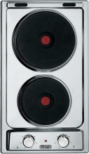 De Longhi I 23-2 ER Piano cottura 2 Fuochi elettrico incasso 30 cm Inox  Domino