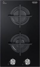 De Longhi NSL230NC Piano Cottura 2 Fuochi a Gas 30 cm Vetroceramica Nero NSL 230 NC