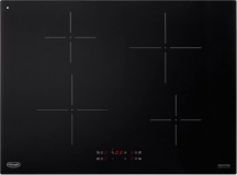 De Longhi PIN 72 Piano Cottura Induzione 4 Fuochi 70 cm in Vetroceramica Nero