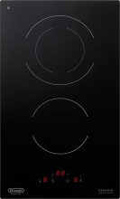 De Longhi PVC31N Piano Cottura Elettrico 2 Fuochi 30 cm Vetroceramica Nero