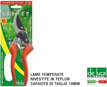 De Luca Coltellerie G351 Forbici Pota Lame Intercambiabili Manici Teflon