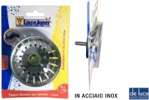 De Luca Coltellerie L159 Tappo Basket per Lavello Inox
