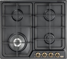 De Longhi ANF 46 PRO Piano Cottura 4 Fuochi a Gas da Incasso 60 cm Antracite