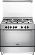 De Longhi DEMX 96 SG Cucina a Gas 5 Fuochi Forno Elettrico Cl. A Coperchio Inox