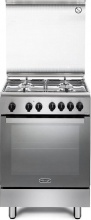 De Longhi DGX 64 LSG Cucina a Gas 4 Fuochi Forno Ventilato 69 Litri 60x60cm Inox