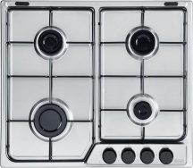 De Longhi FFA46ASV Piano Cottura 4 Fuochi a Gas 60 cm Piano Acciaio Inossidabile