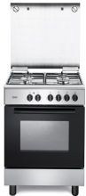 De Longhi FMX 64 LSG Cucina a Gas 4 Fuochi Forno Elettrico 60x60cm InoxNero