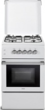 De Longhi DL554GW2 Cucina a Gas 4 Fuochi Forno a Gas 50x50 cm Bianco