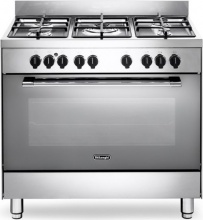 De Longhi GEMMA96MED Cucina a Gas con Forno Elettrico 5 Fuochi 90x60 Cl A Inox