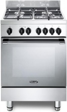 De Longhi GEMMA 66 ML Cucina a Gas 4 Fuochi Forno Elettrico Ventilato 60x60 Inox
