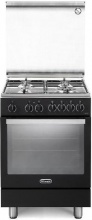 De Longhi PEMA 64 LSG Cucina a Gas con Forno Elettrico 4 Fuochi 60x60 cm Nero