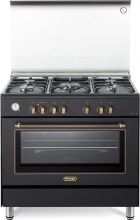 De Longhi PEMA 965 CSG Cucina a Gas con Forno Elettrico 5 Fuochi 90x60cm Antracite