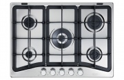 De Longhi PFI 57 GH Piano Cottura 5 Fuochi a Gas 70 cm Inox Professional