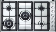 De Longhi PLI59DGHD Piano Cottura 5 Fuochi a Gas 90 cm Inox