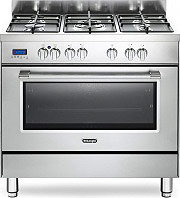 De Longhi PRO 96 MX Cucina a Gas 5 Fuochi Forno Elettrico Ventilato Grill 90x60 cm
