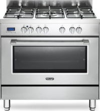 De Longhi PRO 96 MX ED Cucina a Gas 5 Fuochi Forno Elettrico Ventilato 90x60 cm PRO96MX ED