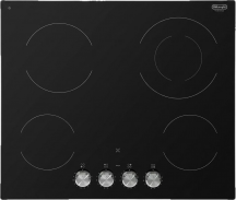 De Longhi PVC61FK Piano Cottura Elettrico 4 Fuochi 60 cm Vetroceramica Nero