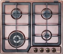 De Longhi ROF 46 PRO Piano Cottura a Gas 4 Fuochi 60 cm Rame