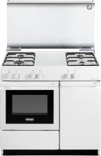 De Longhi SEW8540NEDM Cucina a Gas con Forno Elettrico 4 Fuochi 86x50 cm Bianco