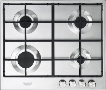 De Longhi SLF 4R60 LX Piano cottura 4 Fuochi a gas da incasso Larghezza 60 cm Inox