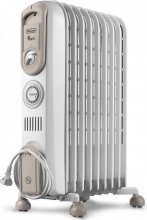 De Longhi V550918TWB Radiatore Elettrico ad Olio Portatile 9 Elementi 1800 Watt
