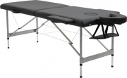 DecHome 00BK-503 Lettino Massaggio Portatile Pieghevole Regolabile 186x71x62-83 cm Nero