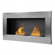 DecHome D0758 Camino Bioetanolo Realizzato Inox 2 Bruciatori 1.5Lt 02-07