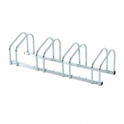 DecHome 024V011 Rastrelliera Portabiciclette 4 Biciclette 110x33x27 cm Argento