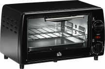 DecHome 084V90BK-800 Fornetto Elettrico 10L con Timer 750W 36.5x26x22cm Nero