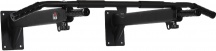 DecHome 089J4F51 Barra per Trazioni a Muro 3 Impugnature Diverse in Acciaio Nero
