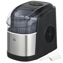 DecHome 0BKAM468 Macchina del Ghiaccio Autopulente 9 Cubetti in 6-12 Min Nero