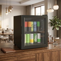 DecHome 0BKV361 Mini Frigo Frigobar 46 lt Classe D Raffreddamento Statico Nero