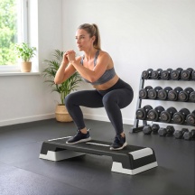 DecHome 0BKV570 Stepper Aerobico Regolabile Altezza 152025 cm con Supporti NeroGrigio