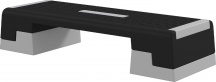 DecHome 0GYW73F Stepper Altezza Regolabile con Gradini Rimovibili in ABS Grigio
