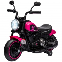 DecHome 0PKJ16F63 Moto Elettrica per Bambini 18-36 Mesi con Rotelle RosaNero