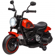 DecHome 0RDAM364 Moto Elettrica per Bambini 18-36 Mesi con Rotelle RossoNero