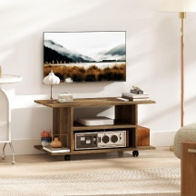 DecHome 0WNV384 Mobile TV Moderno 3 Ripiani Dimensioni 80x40x40 cm Noce