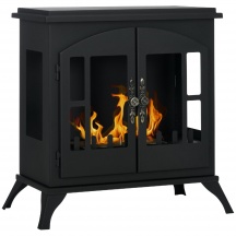 DecHome 100BKS390 Camino a Bioetanolo con Bruciatore da 0.9L Nero