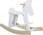 DecHome 101WT330 Cavallo a Dondolo per Bambini 3-6 Anni Design Classico in Legno