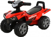 DecHome 108RD Macchina Elettrica Bambini Quad GOODYEAR 18+ Mesi Rosso