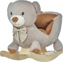DecHome 111330 Dondolo a Forma di Orso per Bambini 18-36 mesi Grigio