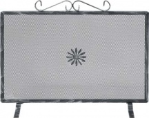 DecHome 12583 Parascintille 1 Anta per Camino Ferro Battuto cm 50x50