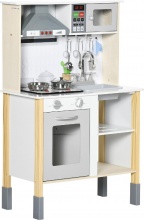 DecHome 140V80 Cucina Giocattolo con Altezza Regolabile e Utensili 60x30x93 cm