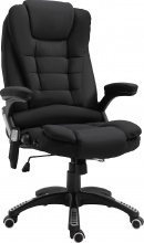 Icon Space 171V90 Sedia Ufficio da Scrivania Massaggiante Direzionale Reclinabile Nero
