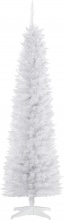 DecHome 182WT Albero di Natale Artificiale in PVC con 390 Rami Bianco