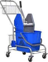 DecHome 18EF249 Carrello delle Pulizie Professionale con Secchio per Mocio Blu